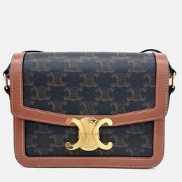 Celine: Коричневая сумка 