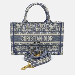 Dior: Голубая сумка-шоппер 