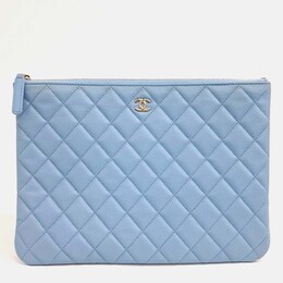 Chanel: Голубой клатч 
