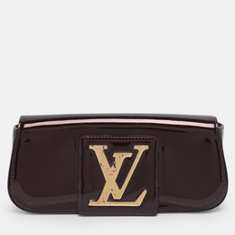 Louis Vuitton: Бордовый клатч 