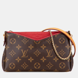 Louis Vuitton: Коричневый клатч 
