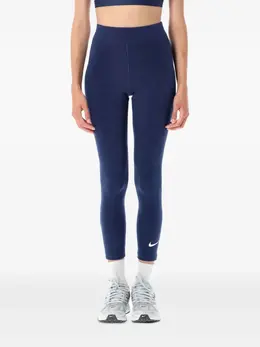 Nike: Синие легинсы  Swoosh