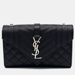 Saint Laurent Paris: Чёрная сумка  Monogram