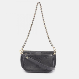 Louis Vuitton: Чёрная сумка  Pochette Accessoires