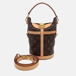 Louis Vuitton: Коричневая спортивная сумка 