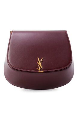 Saint Laurent: Бордовая сумка 