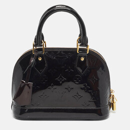 Louis Vuitton: Бордовая сумка  Alma BB