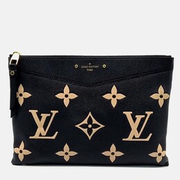 Louis Vuitton: Чёрный клатч 