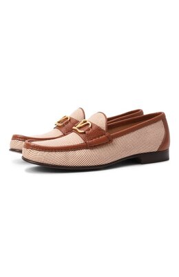 Valentino: Бежевые лоферы  VLogo
