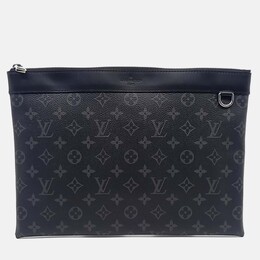 Louis Vuitton: Чёрный клатч  Pochette