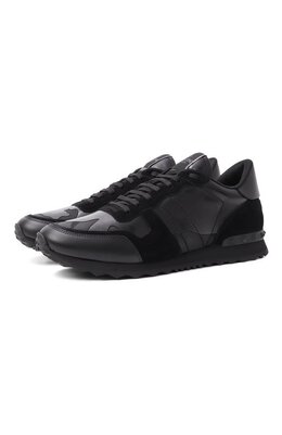 Valentino: Чёрные кроссовки  Rockrunner