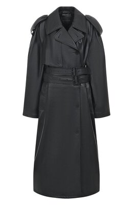 Balenciaga: Кожаный плащ 