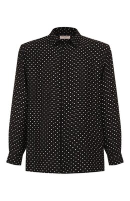 Saint Laurent: Шёлковая рубашка 