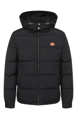 Valentino: Чёрный пуховик 