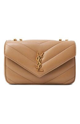 Saint Laurent: Бежевая сумка  Loulou