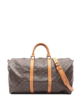 Louis Vuitton Pre-Owned: Коричневая дорожная сумка 