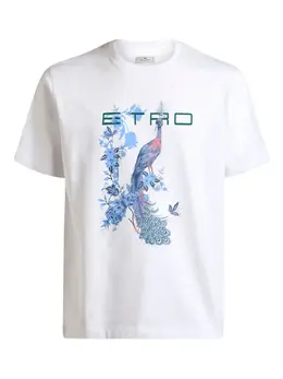 ETRO: Футболка с растительным принтом 