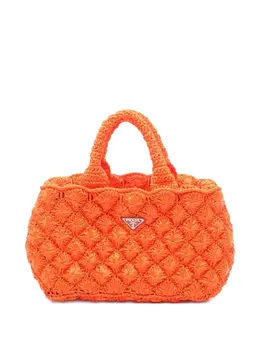 Prada Pre-Owned: Оранжевая сумка 