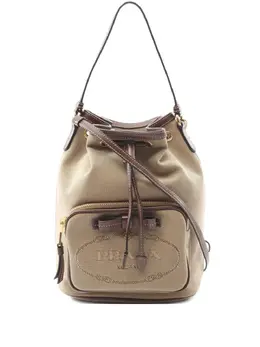Prada Pre-Owned: Бежевая сумка 