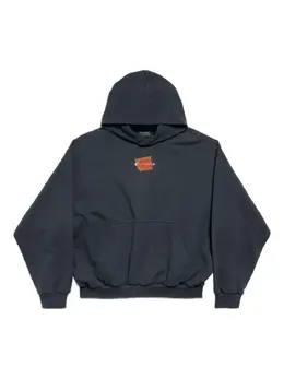 Balenciaga: Тёмная толстовка 