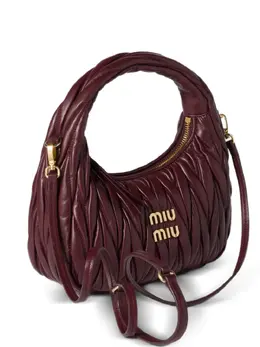 Miu Miu: Бордовая сумка 