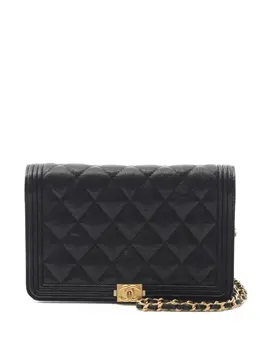 CHANEL Pre-Owned: Чёрный кошелёк 