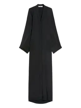 Max Mara: Платье с v-образным вырезом 