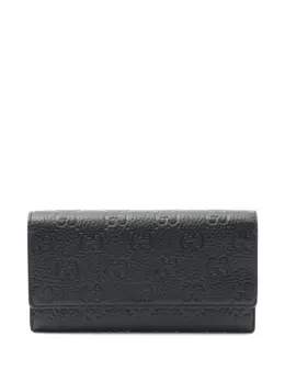 Gucci Pre-Owned: Чёрный кошелёк 
