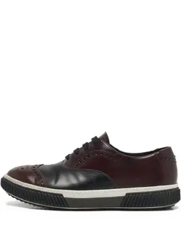Prada Pre-Owned: Бордовые кроссовки 