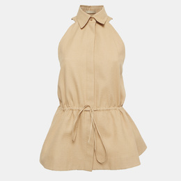Alaia: Бежевый топ 