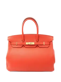 Hermès Pre-Owned: Оранжевая сумка 