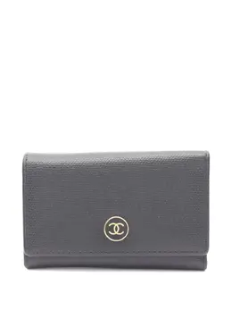 CHANEL Pre-Owned: Чёрный кошелёк 