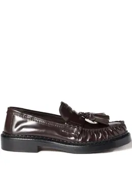 Miu Miu: Коричневые лоферы 