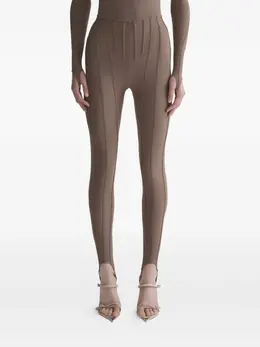 Mugler: Коричневые легинсы 
