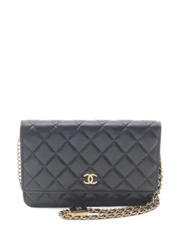 CHANEL Pre-Owned: Чёрный кошелёк 