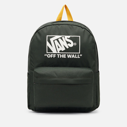 Vans: Зелёный рюкзак  Old Skool