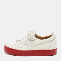 Giuseppe Zanotti: Белые кроссовки  Frankie