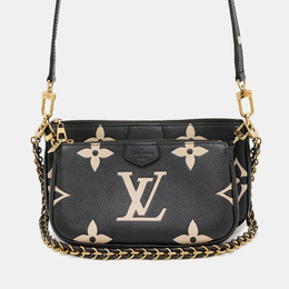 Louis Vuitton: Бежевая сумка  Pochette Accessoires