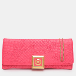 Versace: Розовый клатч 