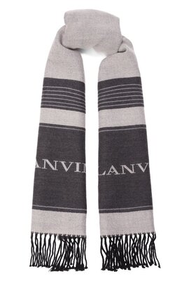 Lanvin: Серый шарф 