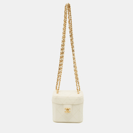 Chanel: Белый клатч 