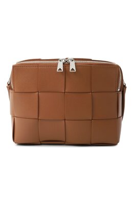 Bottega Veneta: Коричневая сумка  Cassette