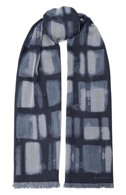 Givenchy: Синий шарф 