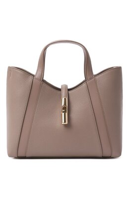 Furla: Бежевая сумка 