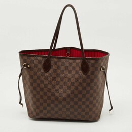 Louis Vuitton: Коричневая сумка  Neverfull MM