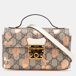 Gucci: Коричневая сумка  GG Supreme