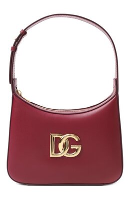 Dolce & Gabbana: Бордовая сумка 