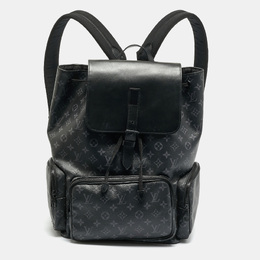 Louis Vuitton: Чёрный рюкзак 