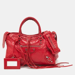 Balenciaga: Красная сумка  Classic City