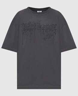 Vetements: Серая футболка 